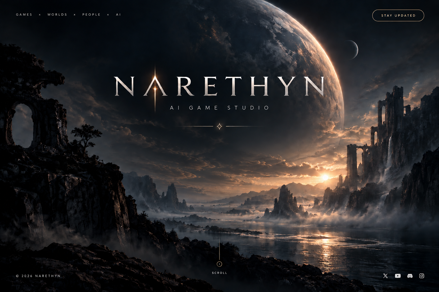 NARETHYN AI Game Studio — Worlds Yet to Be
